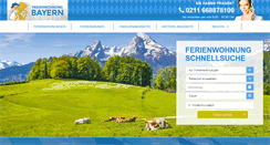 Desktop Screenshot of ferienwohnung-bayern.de