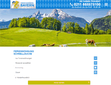 Tablet Screenshot of ferienwohnung-bayern.de